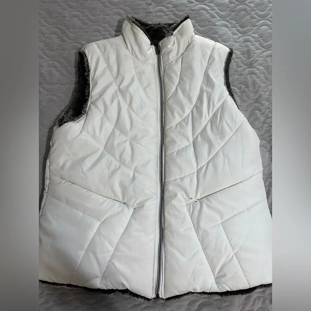 Fake Fur Puffer Vest